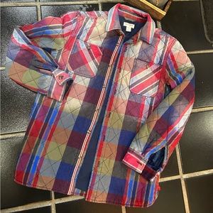 🔥Cat & Jack Long Sleeve Button Down Quilted Insulated Shirt Jacket